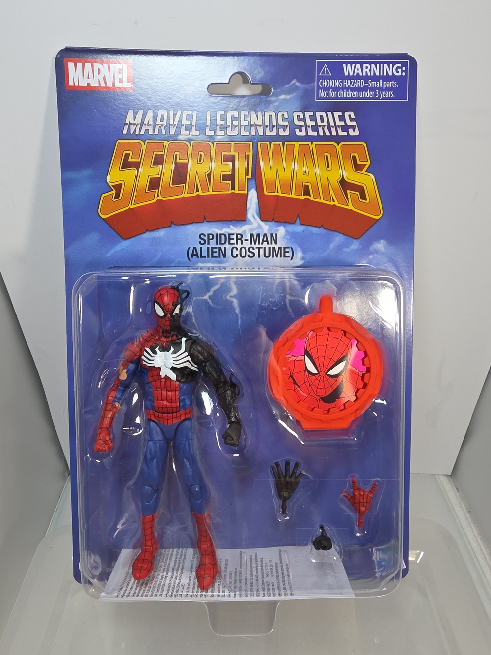 Hasbro Marvel Legends Secret Wars Spider-Man Alien Costume Retro MOC(UR)